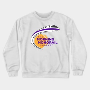 Morning Monorail Dark Logo w/ Overlapping Text Crewneck Sweatshirt